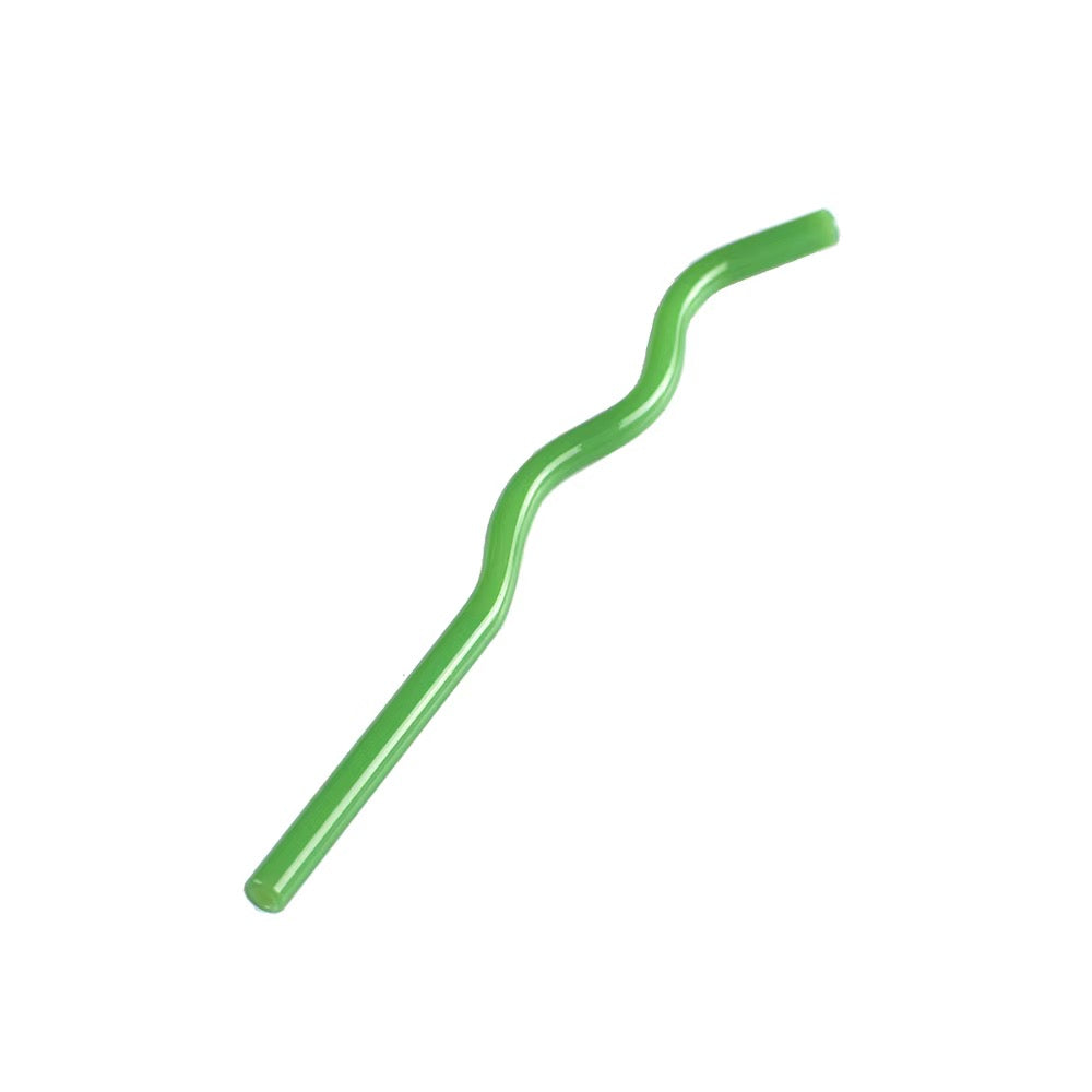 Wavy Glass Straws