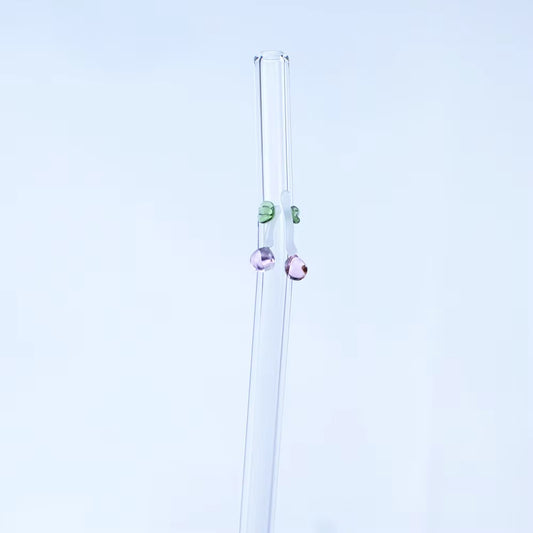 Cherry Glass Straws