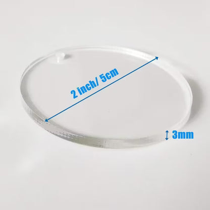 2x2 Round Acrylic Blank
