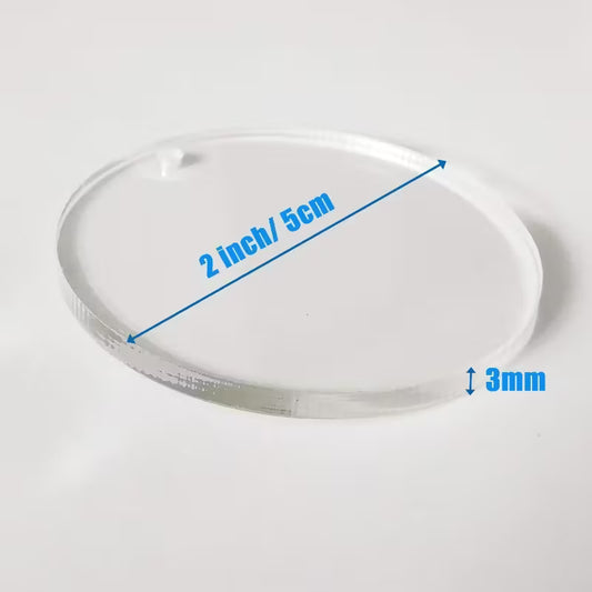 2x2 Round Acrylic Blank